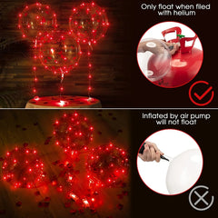 Glowing Transparent "I Love You" Balloon for Valentine's Day - Festive Fancies