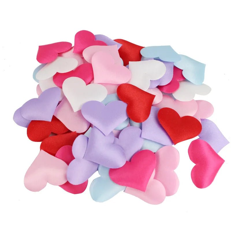 Heart Petals Confetti for Wedding Toss Table Decor Photography Props (100pcs) - Festive Fancies