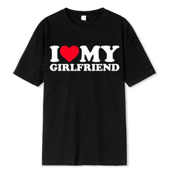 I Love My Boyfriend / I Love My Girlfriend T-shirt Couple Shirts - Festive Fancies
