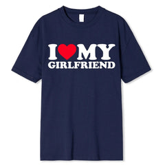 I Love My Boyfriend / I Love My Girlfriend T-shirt Couple Shirts - Festive Fancies