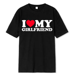 I Love My Boyfriend / I Love My Girlfriend T-shirt Couple Shirts - Festive Fancies