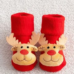 Kids Children's Socks for Girls Boys Non-slip Print Cotton - Festive Fancies
