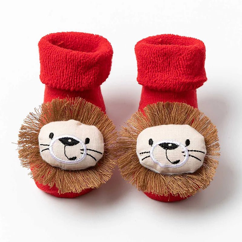 Kids Children's Socks for Girls Boys Non-slip Print Cotton - Festive Fancies