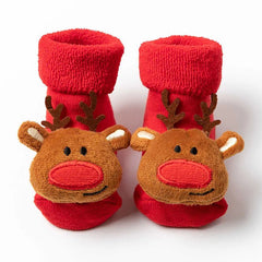 Kids Children's Socks for Girls Boys Non-slip Print Cotton - Festive Fancies