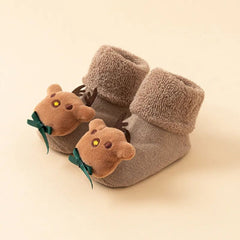 Kids Children's Socks for Girls Boys Non-slip Print Cotton - Festive Fancies