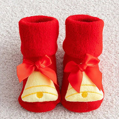 Kids Children's Socks for Girls Boys Non-slip Print Cotton - Festive Fancies