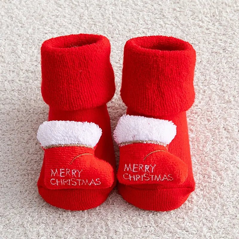 Kids Children's Socks for Girls Boys Non-slip Print Cotton - Festive Fancies