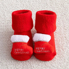 Kids Children's Socks for Girls Boys Non-slip Print Cotton - Festive Fancies