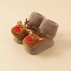 Kids Children's Socks for Girls Boys Non-slip Print Cotton - Festive Fancies