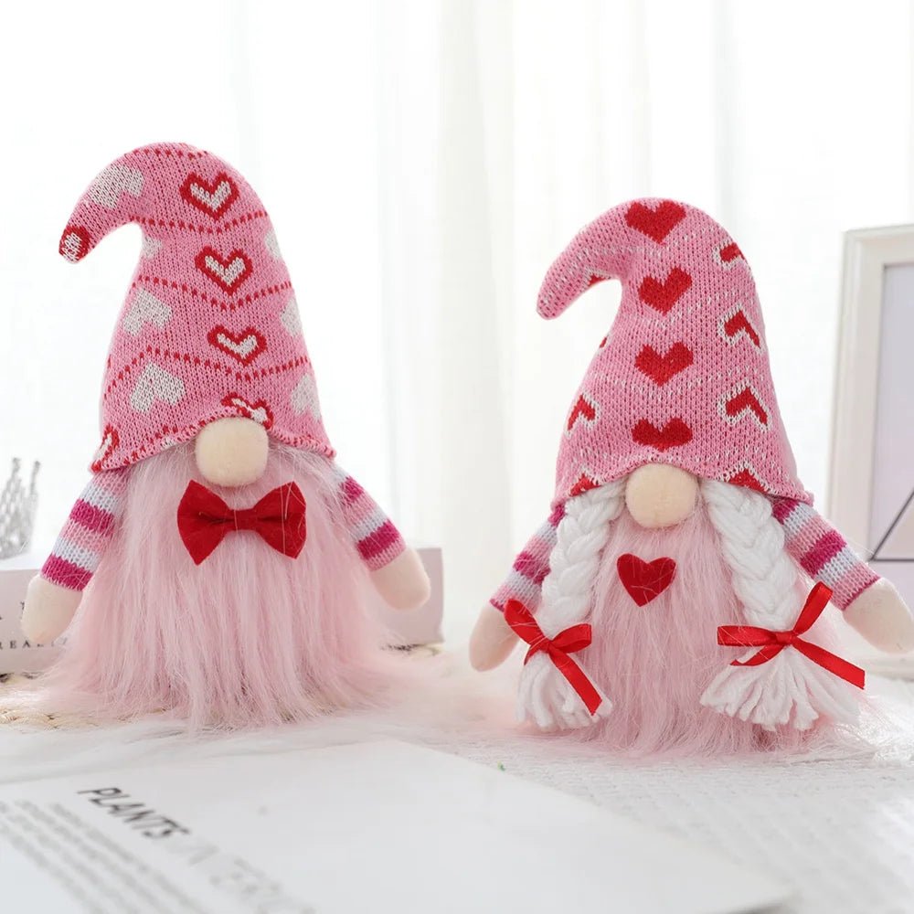 Knitted Handmade Plush Toy Gnome Dolls - Festive Fancies