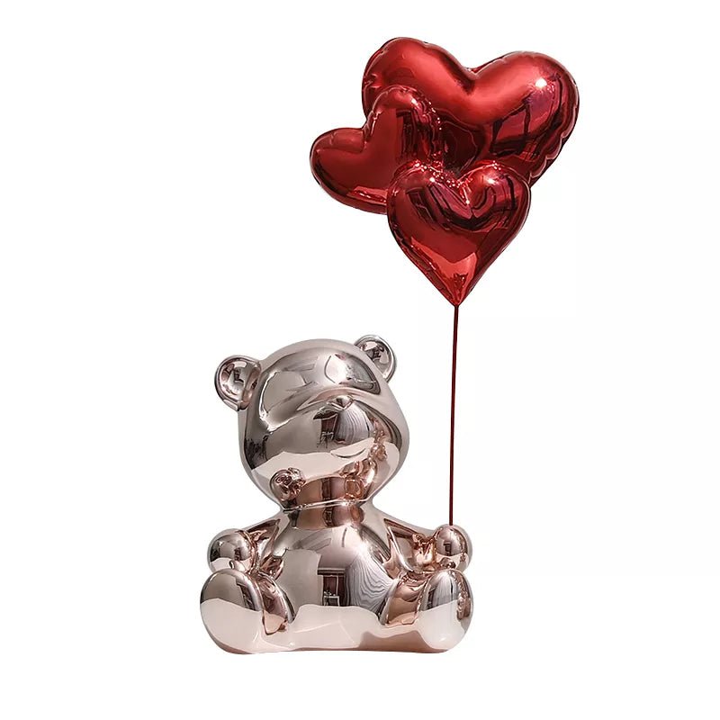 Love Bear Figurine Nordic Modern Resin Home Decor - Festive Fancies