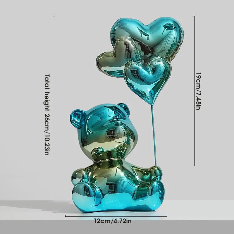 Love Bear Figurine Nordic Modern Resin Home Decor - Festive Fancies