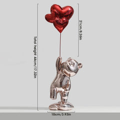 Love Bear Figurine Nordic Modern Resin Home Decor - Festive Fancies