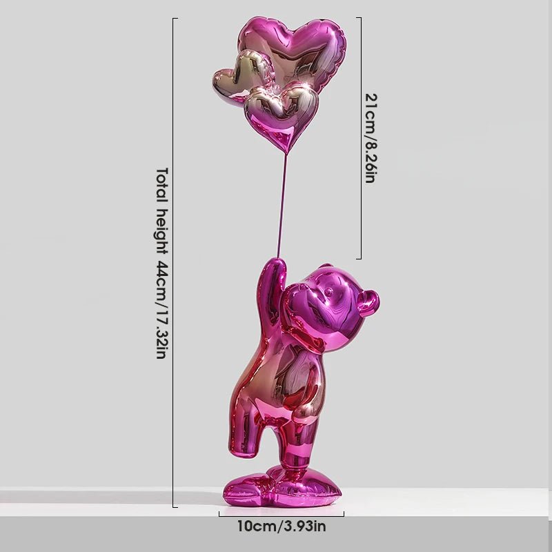 Love Bear Figurine Nordic Modern Resin Home Decor - Festive Fancies