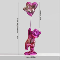 Love Bear Figurine Nordic Modern Resin Home Decor - Festive Fancies