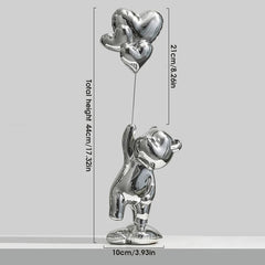 Love Bear Figurine Nordic Modern Resin Home Decor - Festive Fancies