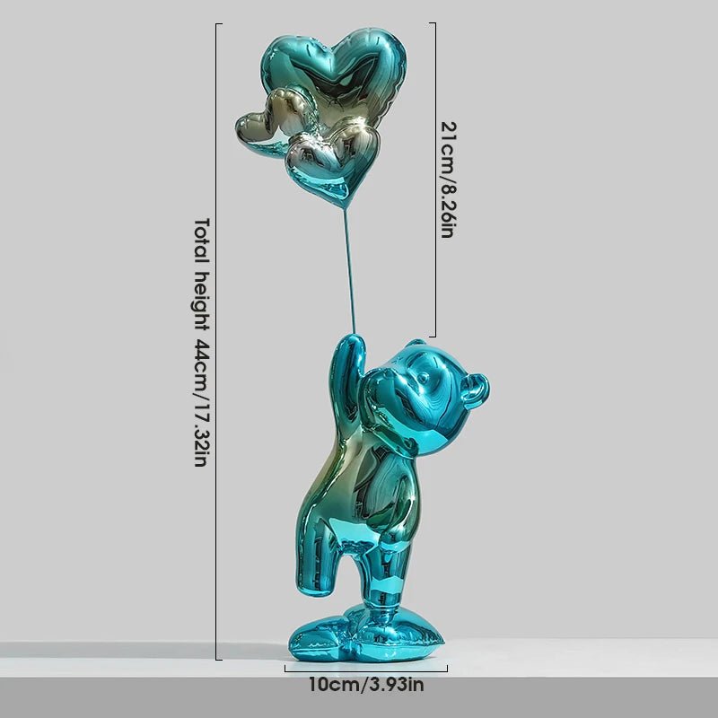 Love Bear Figurine Nordic Modern Resin Home Decor - Festive Fancies