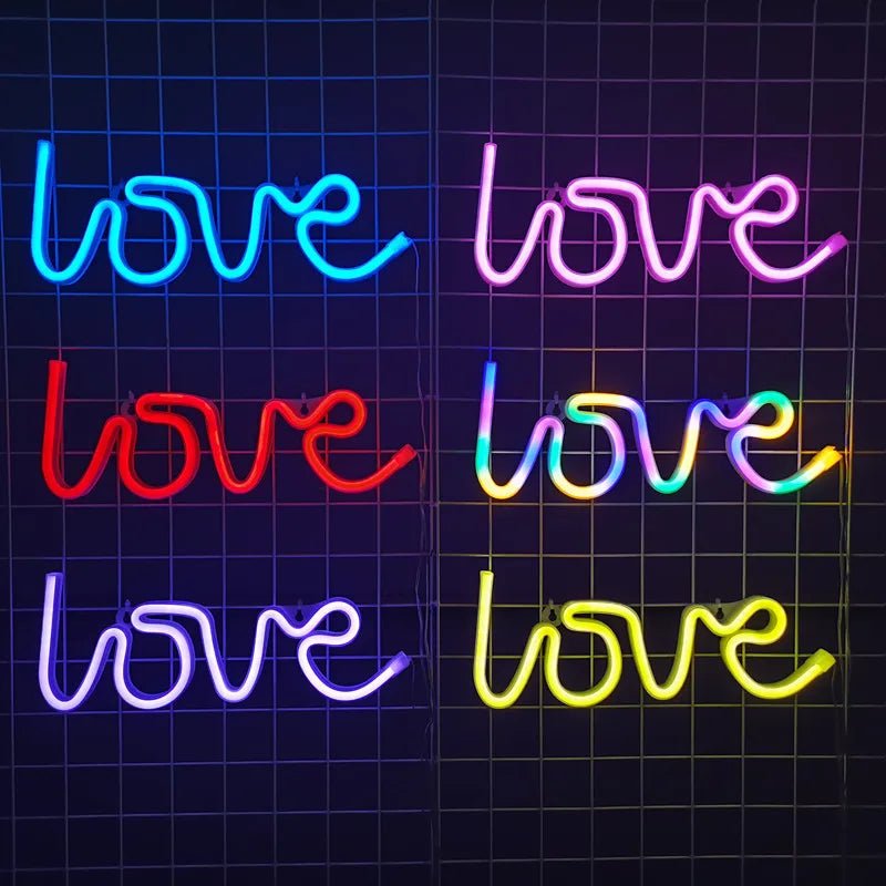Love LED Neon Sign Light - Festive Fancies