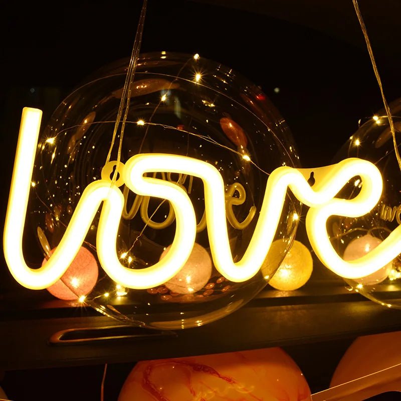 Love LED Neon Sign Light - Festive Fancies