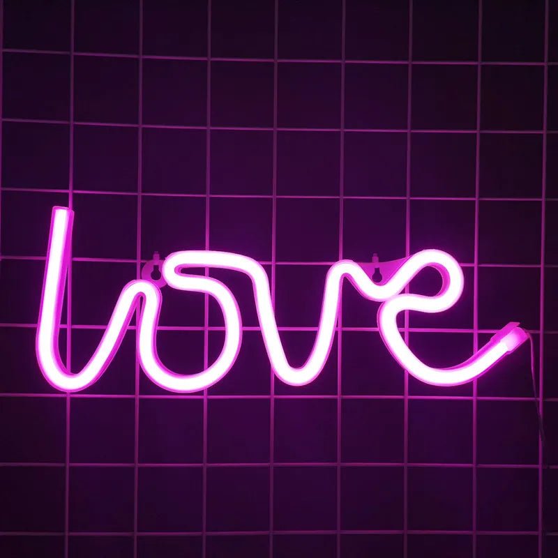 Love LED Neon Sign Light - Festive Fancies