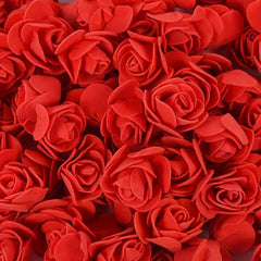 PE Foam Rose Heads Artificial Flowers - Set of 50/100/200 - Festive Fancies