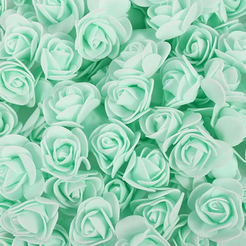 PE Foam Rose Heads Artificial Flowers - Set of 50/100/200 - Festive Fancies