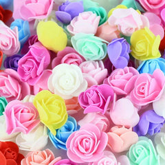 PE Foam Rose Heads Artificial Flowers - Set of 50/100/200 - Festive Fancies