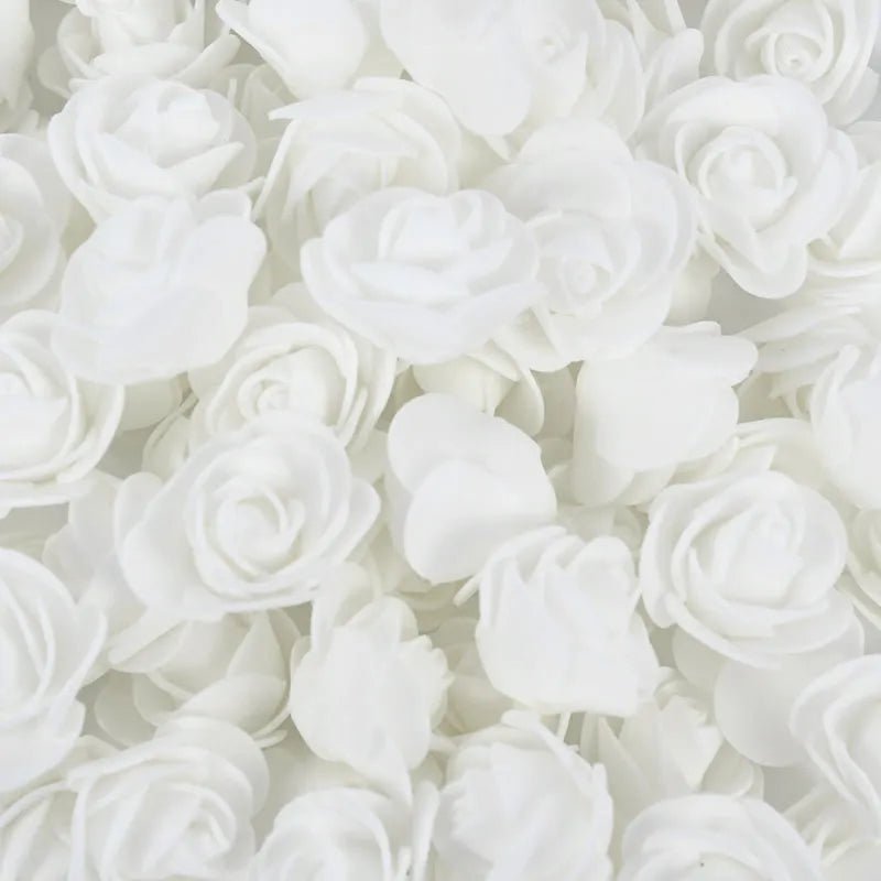 PE Foam Rose Heads Artificial Flowers - Set of 50/100/200 - Festive Fancies