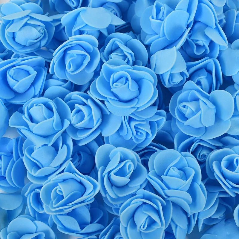 PE Foam Rose Heads Artificial Flowers - Set of 50/100/200 - Festive Fancies