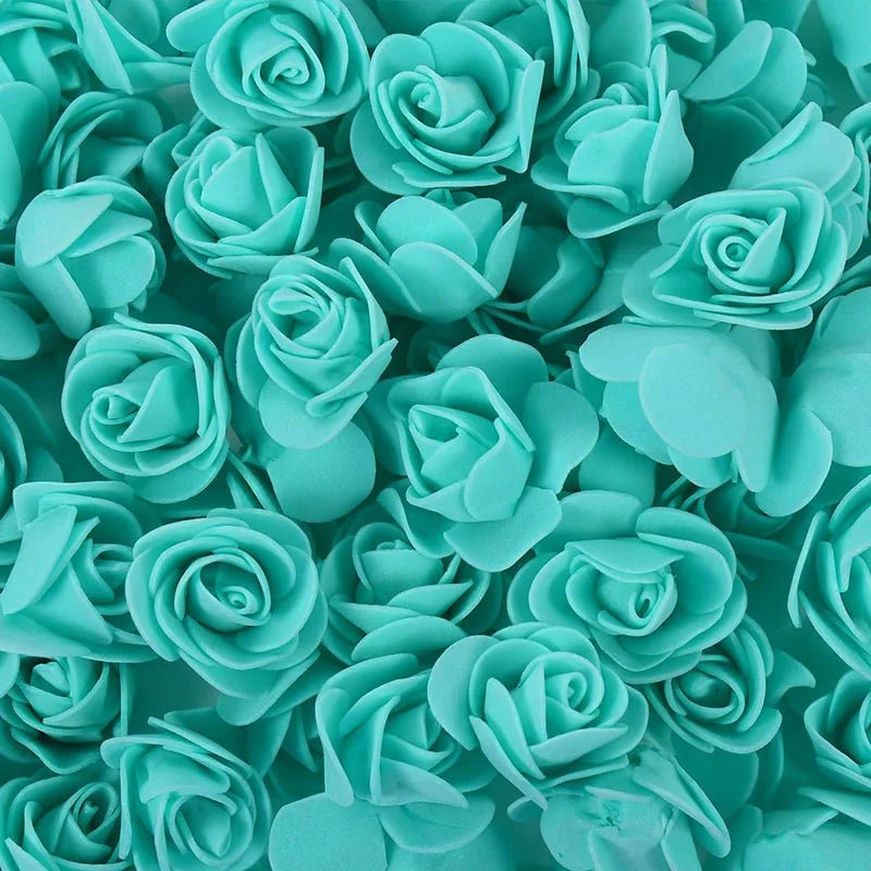 PE Foam Rose Heads Artificial Flowers - Set of 50/100/200 - Festive Fancies