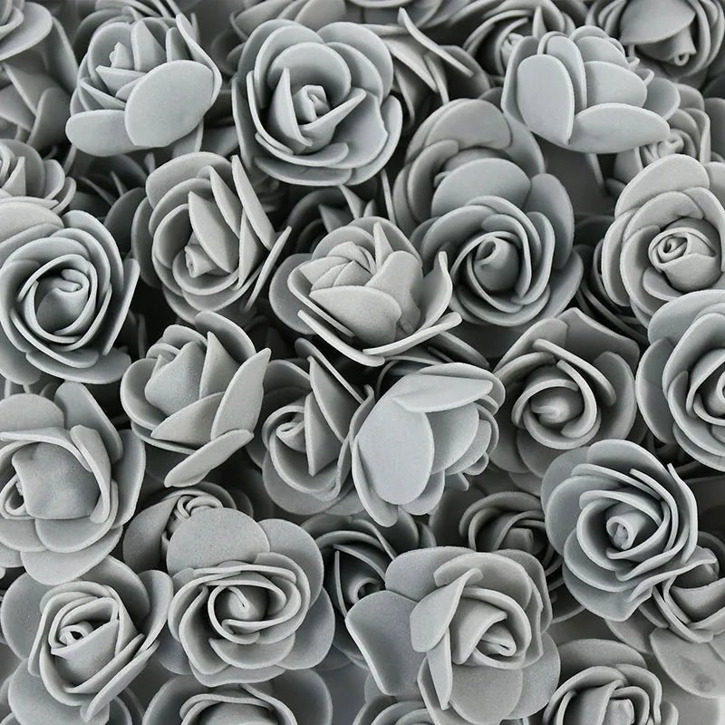 PE Foam Rose Heads Artificial Flowers - Set of 50/100/200 - Festive Fancies