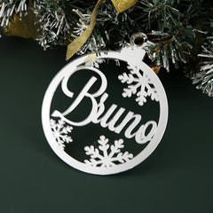 Personalised Laser Cut Names Christmas Tree Ornament Baubles - Festive Fancies