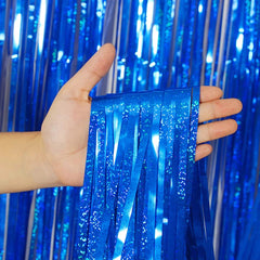 Sparkly Glitter Tinsel Fringe Backdrop Curtain For Party Decorations - Festive Fancies
