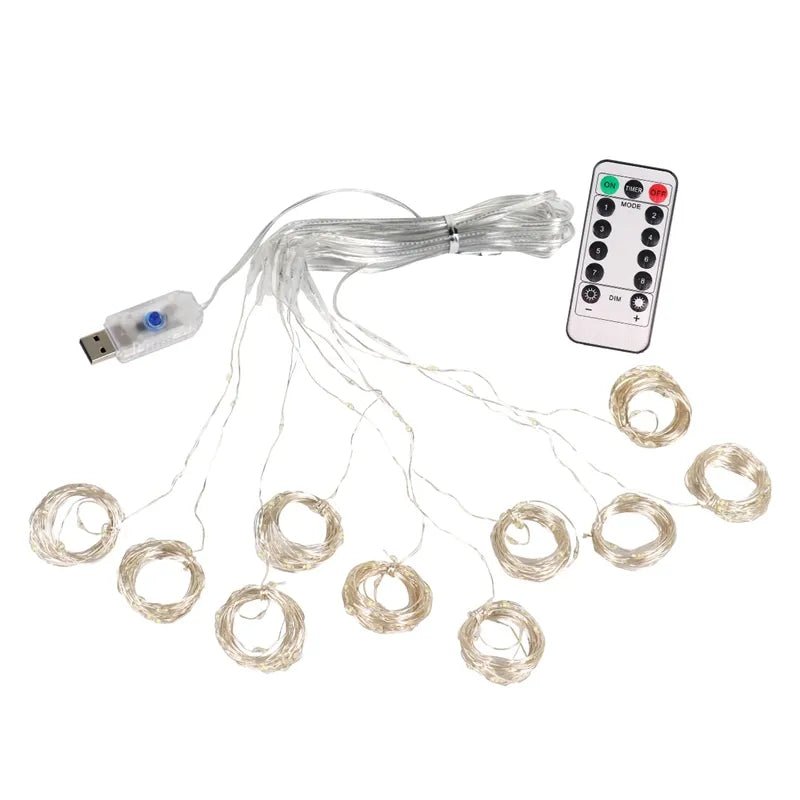 String Lights Curtain Garland - Festive Fancies