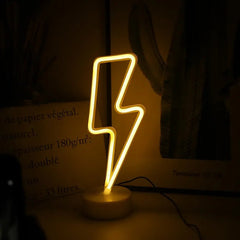 USB Neon Light Flamingo Shaped Sign Neon Moon Lights Lighting Wall Decor Led Lights For Wedding Bedroom Kids Baby Room - Festive Fancies